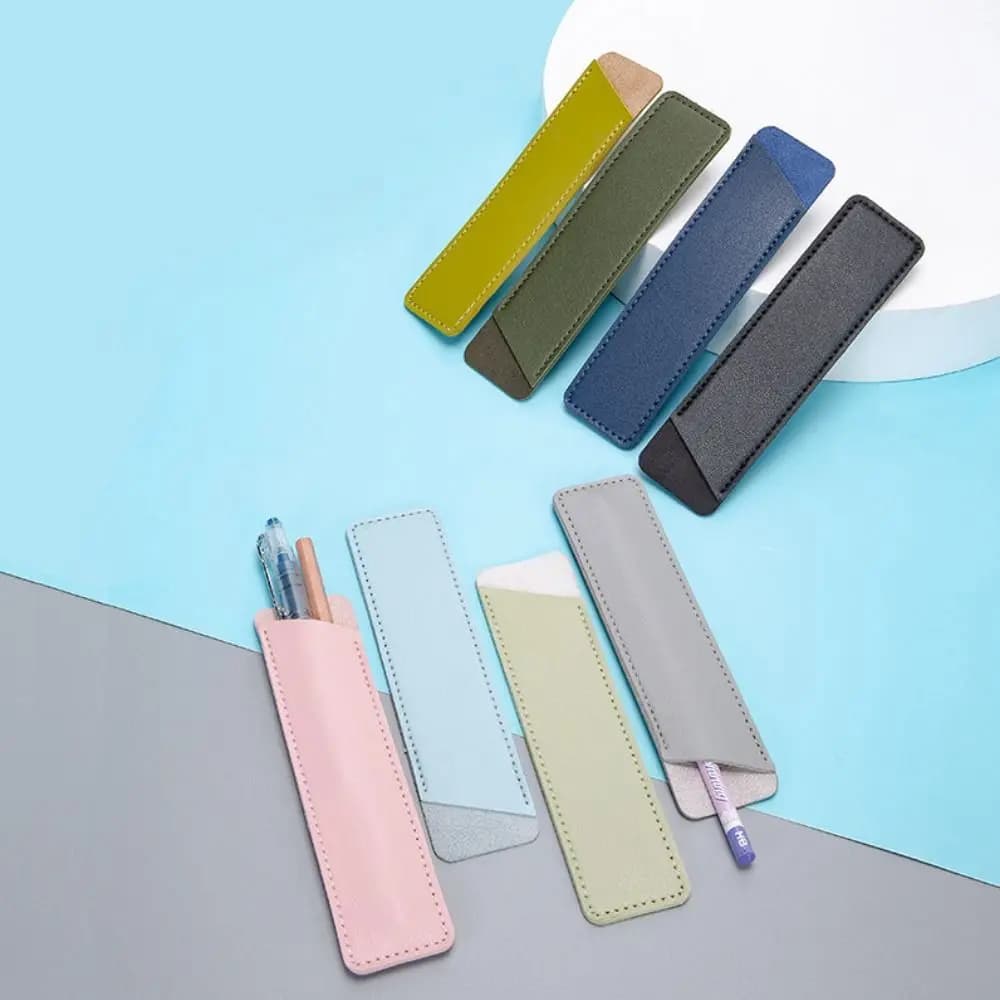 Portapenne con fascia elastica regolabile in pelle 1pc, portapenne per pianificatore, portapenne per Notebook, Notebook P