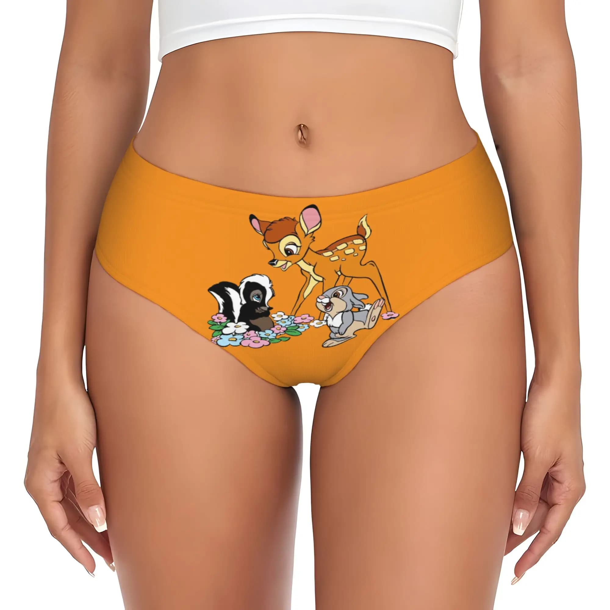 Custom B-Bambies Anime Briefs Underwear Women Breathable Stretch Panties