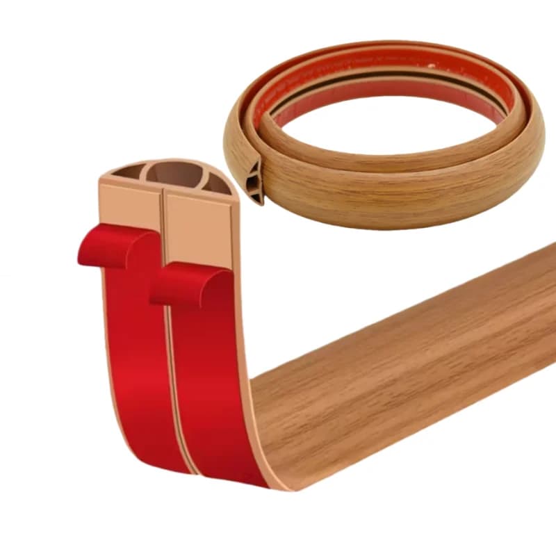 Copertura per cavo da pavimento Protezione per cavo in PVC Protezione autoadesiva per cavo di alimentazione Estensione Cavo per slot per condotto per cavo elettrico Gestione per la casa