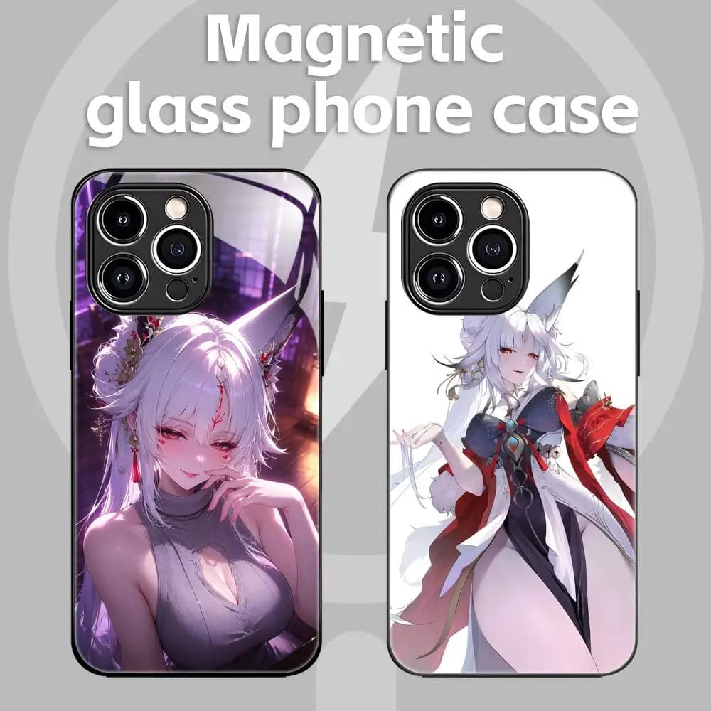 Wuthering Waves Hsin Jianxin Phone Case For iPhone17 16 15 14 13 12 11 X XR XS 8 Plus Mini Pro Max Glass Magnetic Case