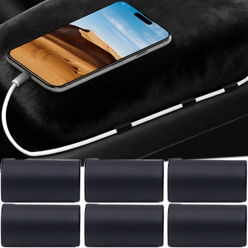 Gestione dei cavi per auto Clip per cavi universale Nessuna traccia Clip rimovibile Interni auto Scrivania Organizzazione per ufficio Fissaggio per cavi