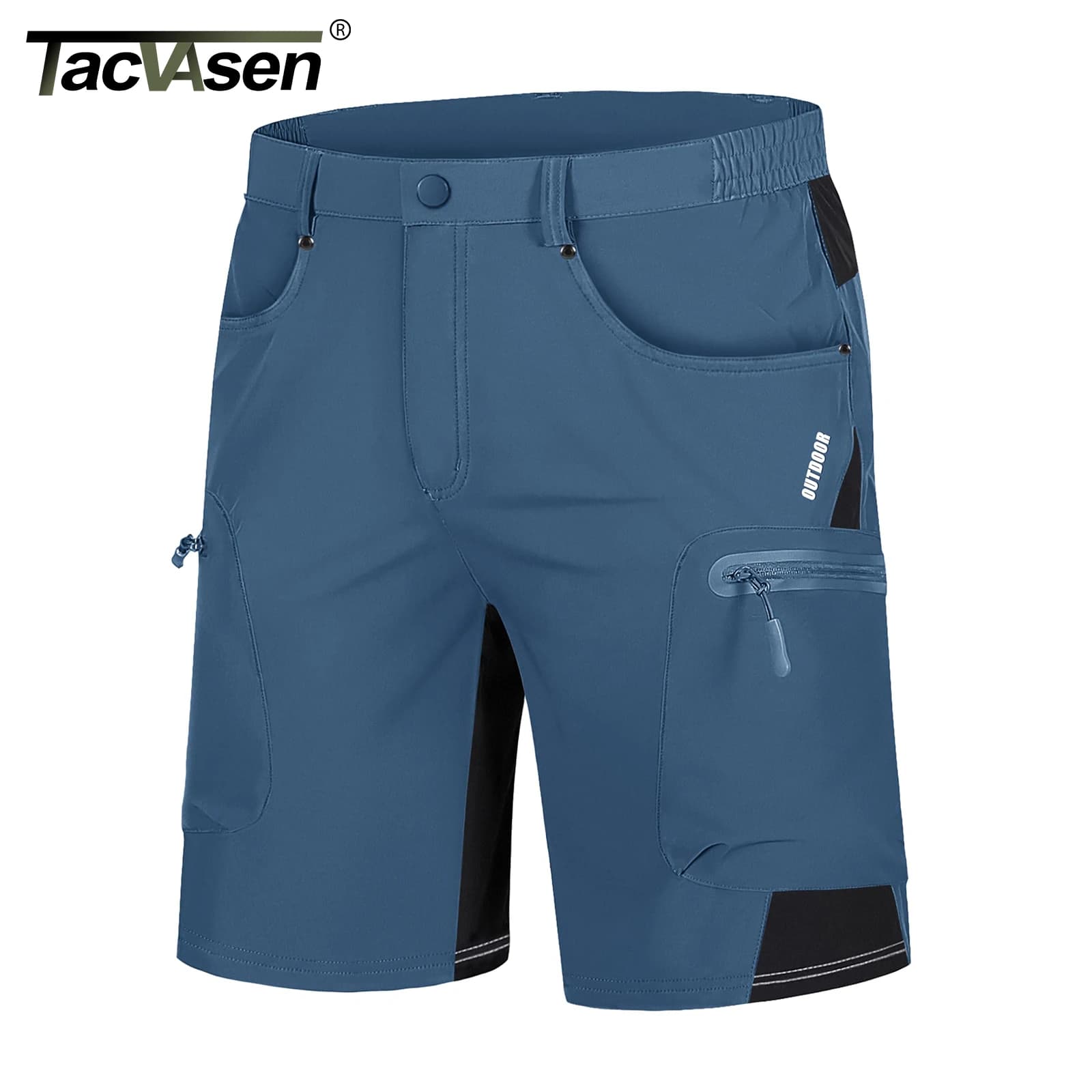 TACVASEN Pantaloncini leggeri da uomo all'aperto Escursionismo Pesca Pantaloni corti con tasche multiple Pantaloncini cargo da lavoro estivi ad asciugatura rapida