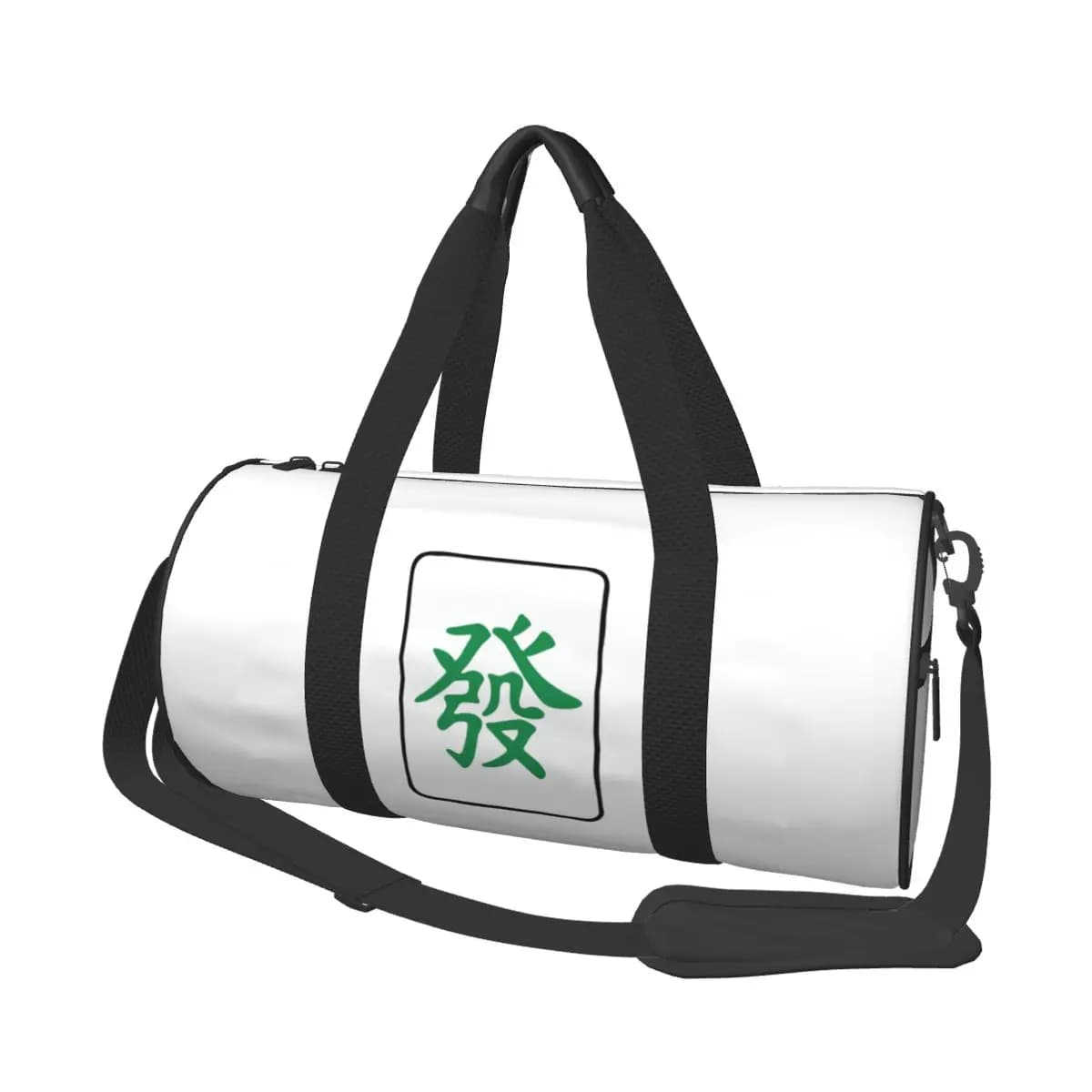 Mahjong Tile Green Dragon Vocan Borsone grande da palestra Borsone impermeabile Borse da viaggio Borse Borsa fitness