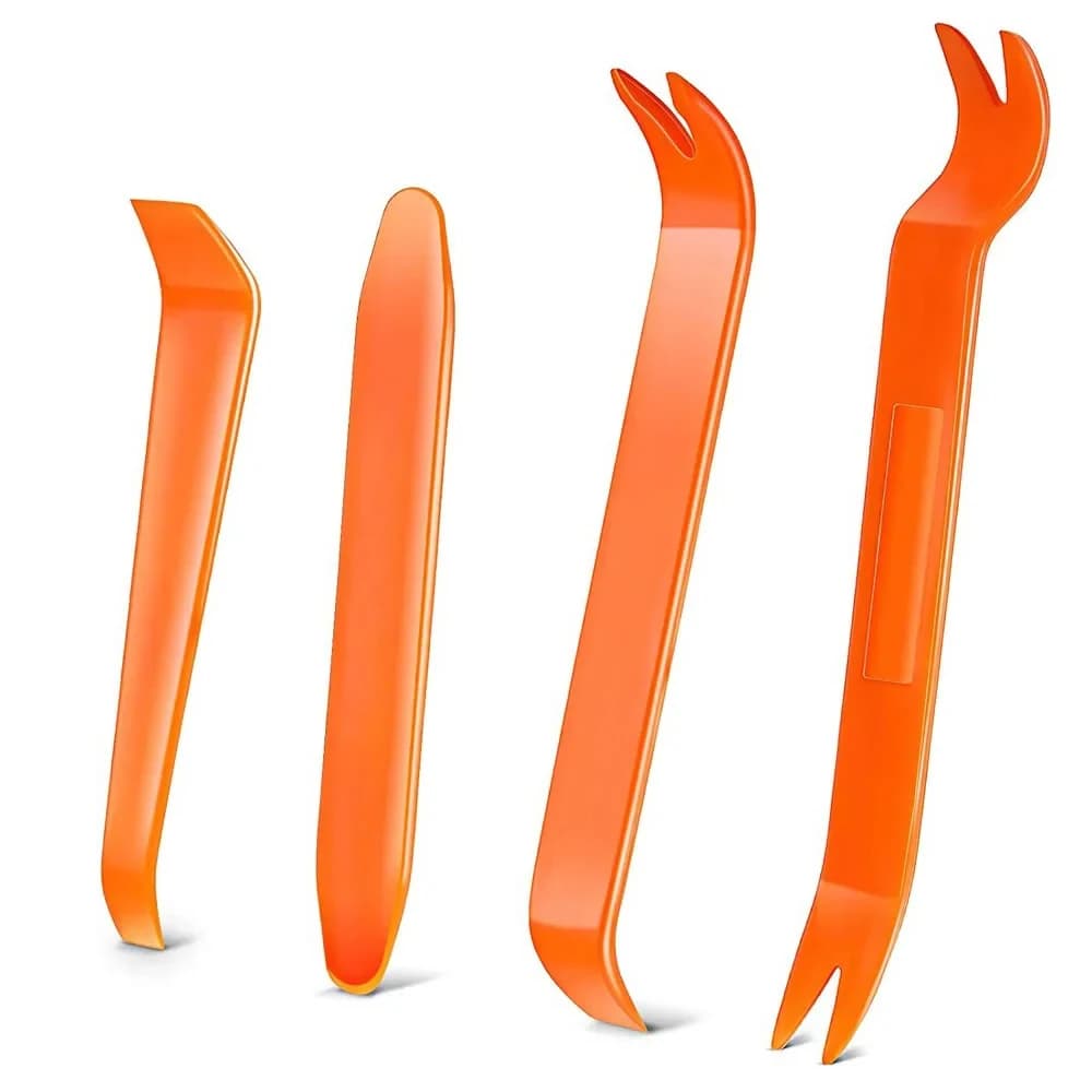 4PCS Orange Internal Plastic Tool Kit For Car Door Audio Pry Board Interior Panel Instrument Panel Fastener Removal Tool