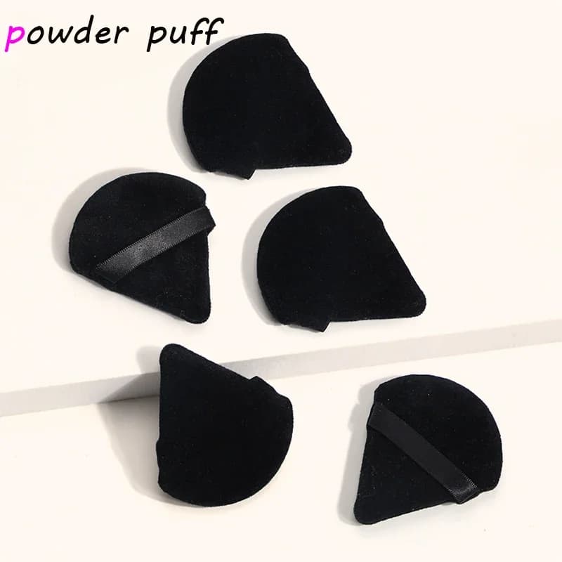 1-12 pieces triangle dust blow for powder soft cosmetic liquid soft plush dust blow trick soffie makeup tool