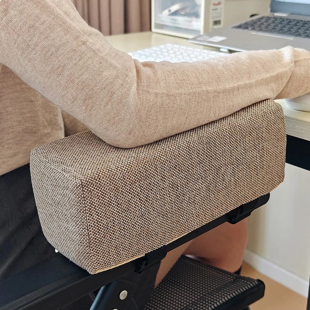 1pc Cotton Linen Foam Elbow Pillow Chair Armrest Pads Support Arm Rest for Office Chair Cushion Elbow Relief