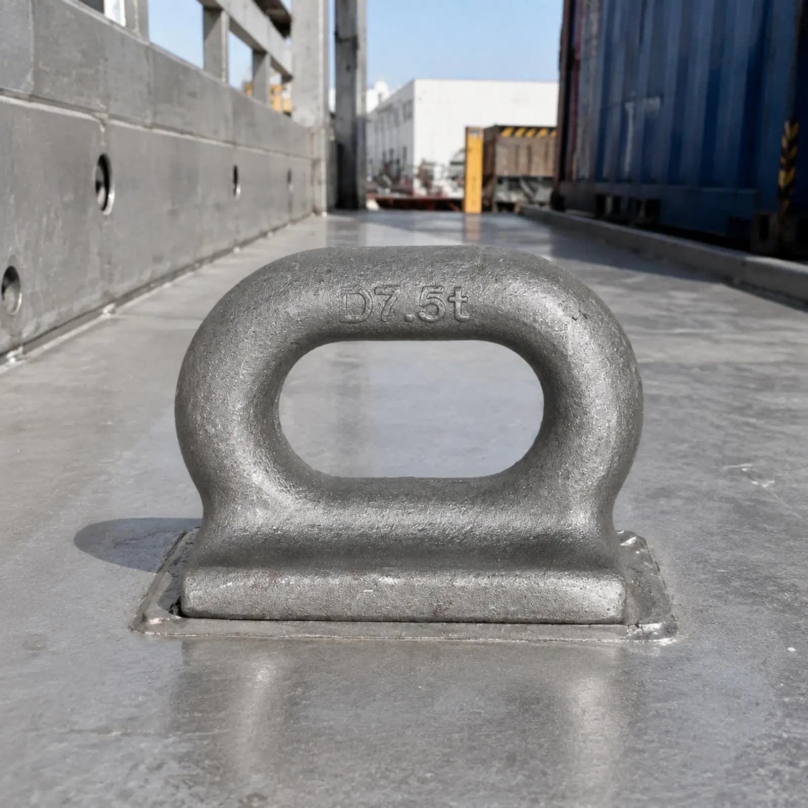 Marine Grade Steel Lifting Eye Plate D Loop Weld on Anchor for Boat Lifting Secure Equipment