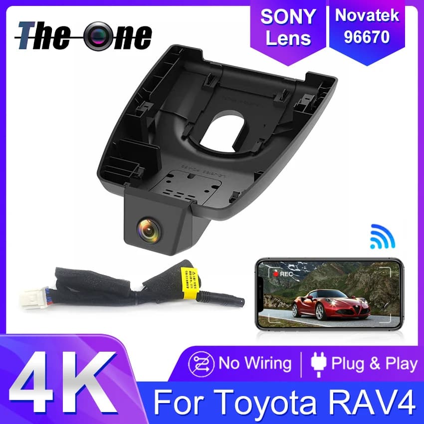 Dash Cam 4K for Toyota RAV4 XA50 XA40 (2019-2025) and Venza/Harrier, for Suzuki Across Car DVR Camera Recorder, Design OEM