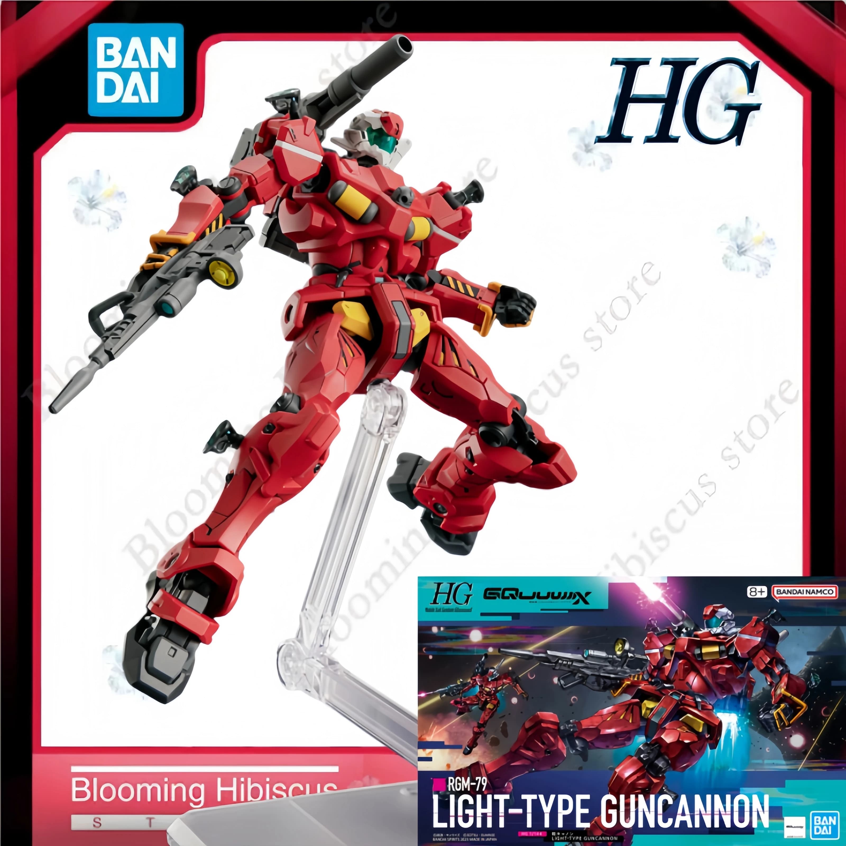 Bandai Giappone Anime Gundam Action Figure Originale HG 1/144 RGM-79 Light-Type Guncannon-Packs Gundam GQuuuuuuX Kit Modello in Plastica