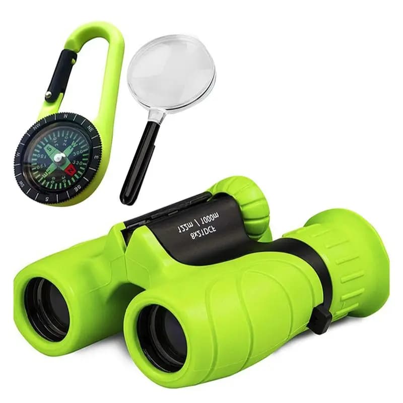 Binocolo per Bambini ABMV 8 X 21, Telescopio Compatto Adatto per Birdwatching, Campeggio, Viaggi, Giochi, Binocoli per Bambini