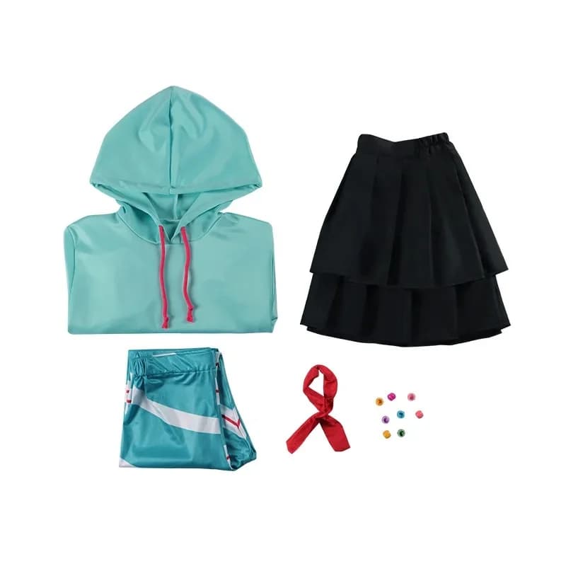 RGD4 Cospaly Movie Vanellope Von Schweet Cosplay Costume Hoodie Skirt Uniform Comic Con Halloween Costumes Women DP[7/
