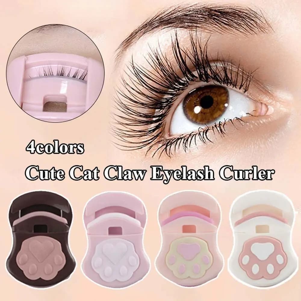 Mini portable applicator for curling eyelashes Plastic Cat claws Clip for eyelashes Practical applicator for curling eyelashes