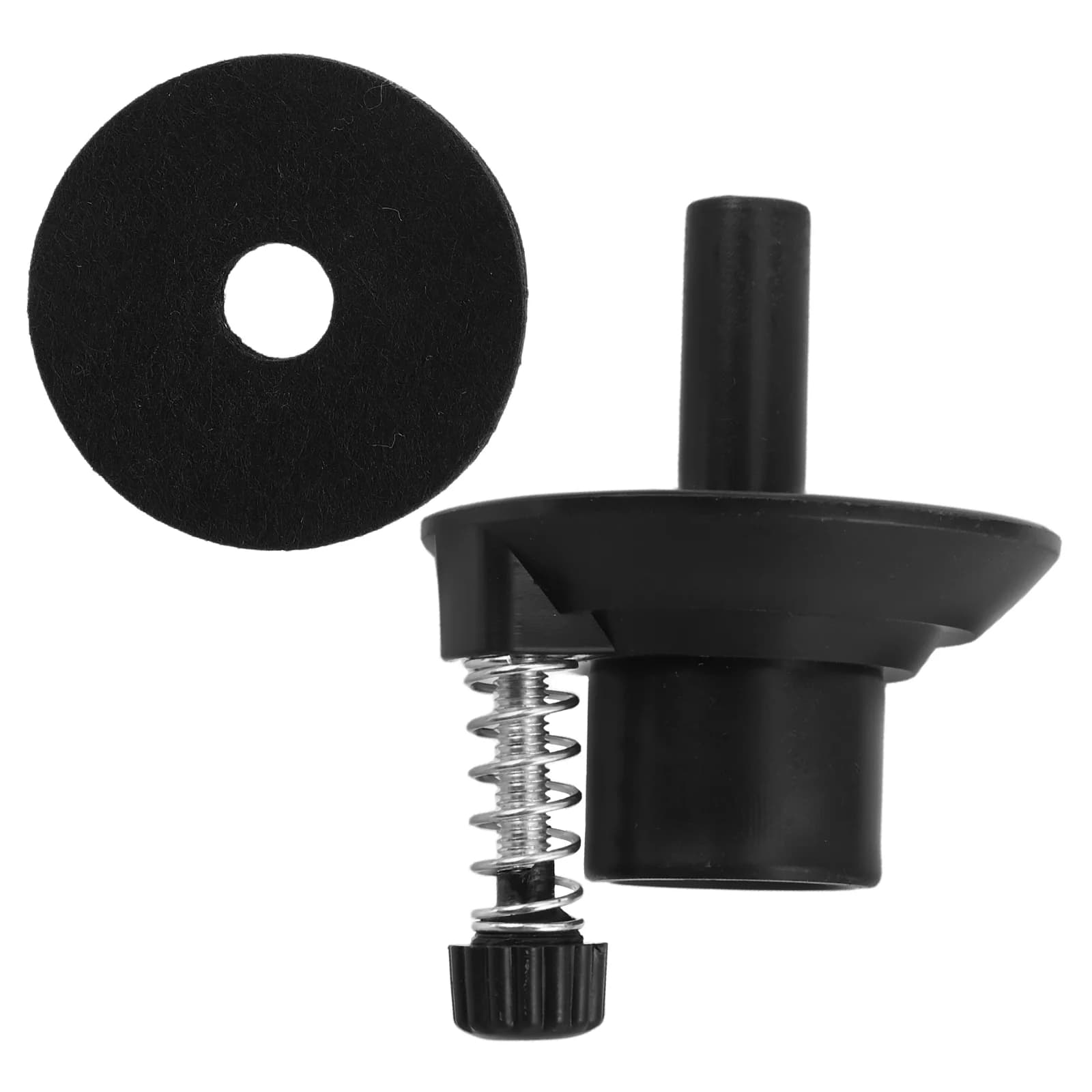 1 set Supporto per cappello alto Base per supporto per piatti in plastica Cuscinetti in feltro Accessori per kit batteria Stabilizzatore per batteria jazz Tamburo leggero e durevole