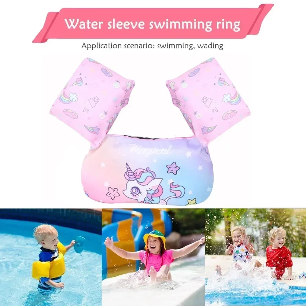 Bambino Swim Circle Cartoon Manica del braccio Giubbotto di salvataggio Costume da bagno Bambini All'aperto Tuta di sicurezza per l'acqua Giocattolo per la crescita