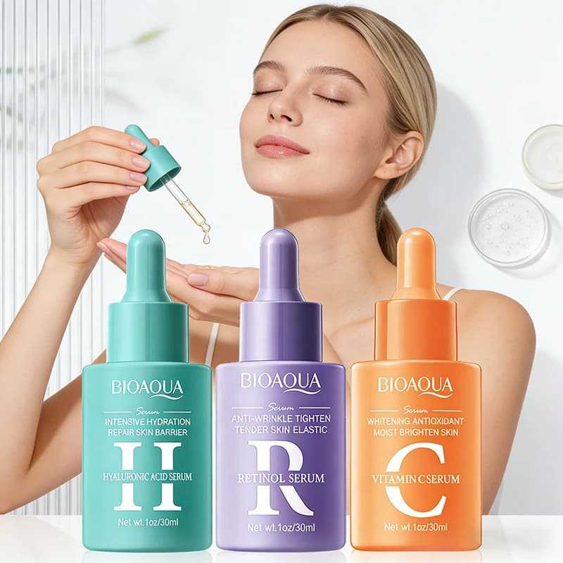 BIOAQUA Hyaluronic Acid Serum to Vitamin C retinol for Face Hydrating Anti-aging Anti-aging Delicateness Skin Care