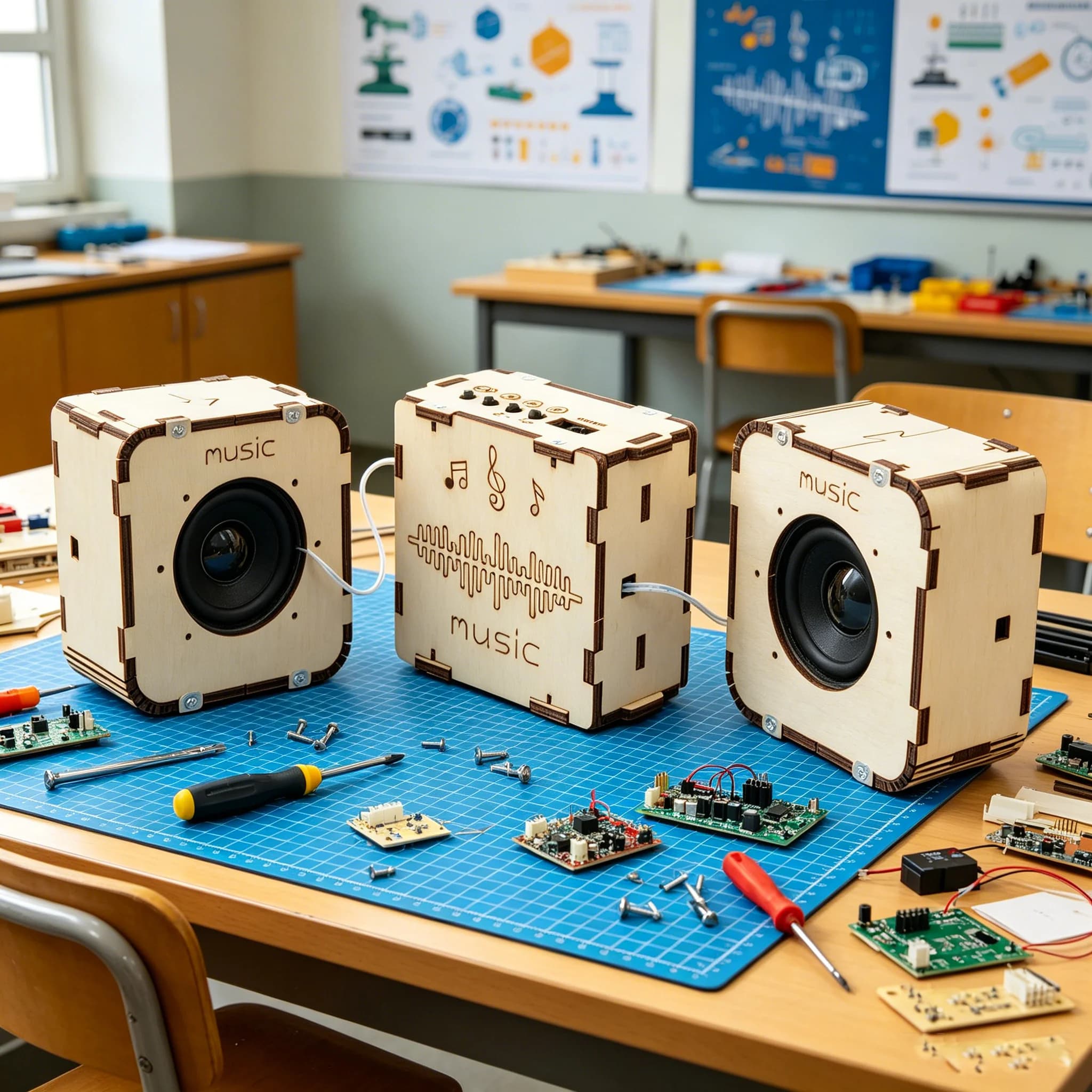 Kit Fai-da-Te per Altoparlante USB Bluetooth, Esperimento Scientifico per Studenti, Kit Didattico Artigianale