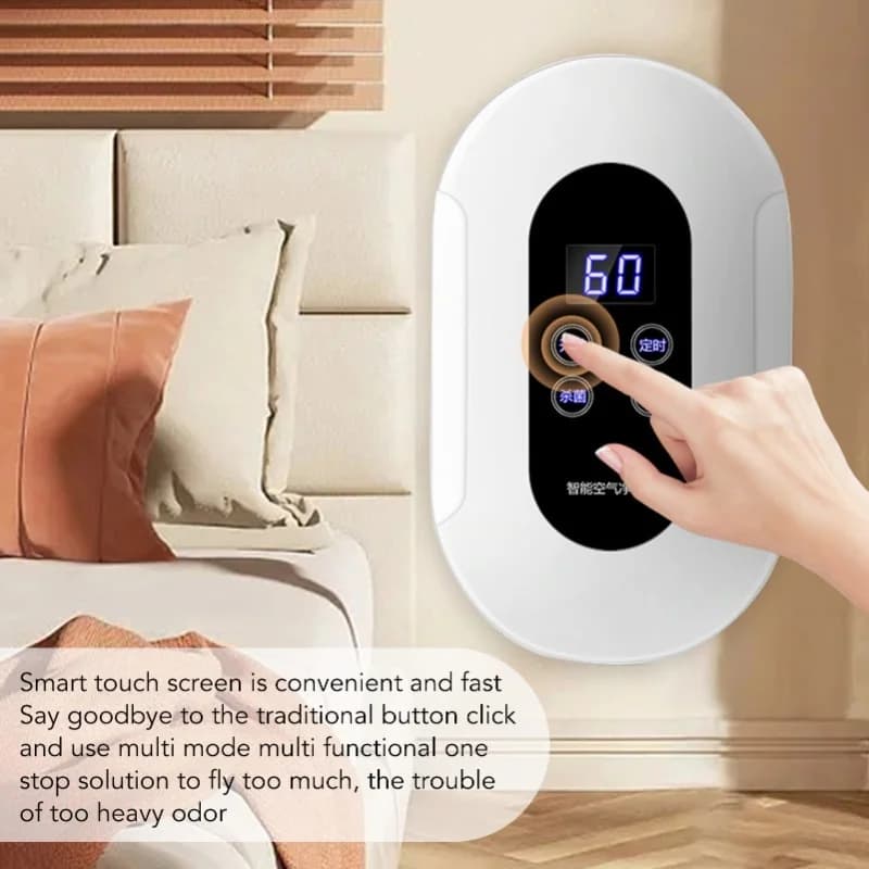 50㎡ Intelligent Air Purifier ABS App Control 100-240V 33db Smart Purifier For Living Room Bedroom EU Plug