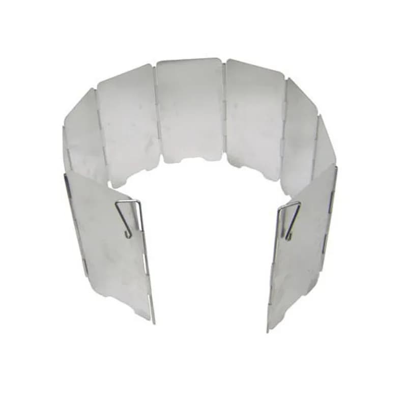 9 Piastre Stufa A Gas Vento Shield 7.5*13.5 centimetri In Lega di Alluminio di Campeggio Esterna Picnic Cucina Bruciatore Antivento Vento schermo