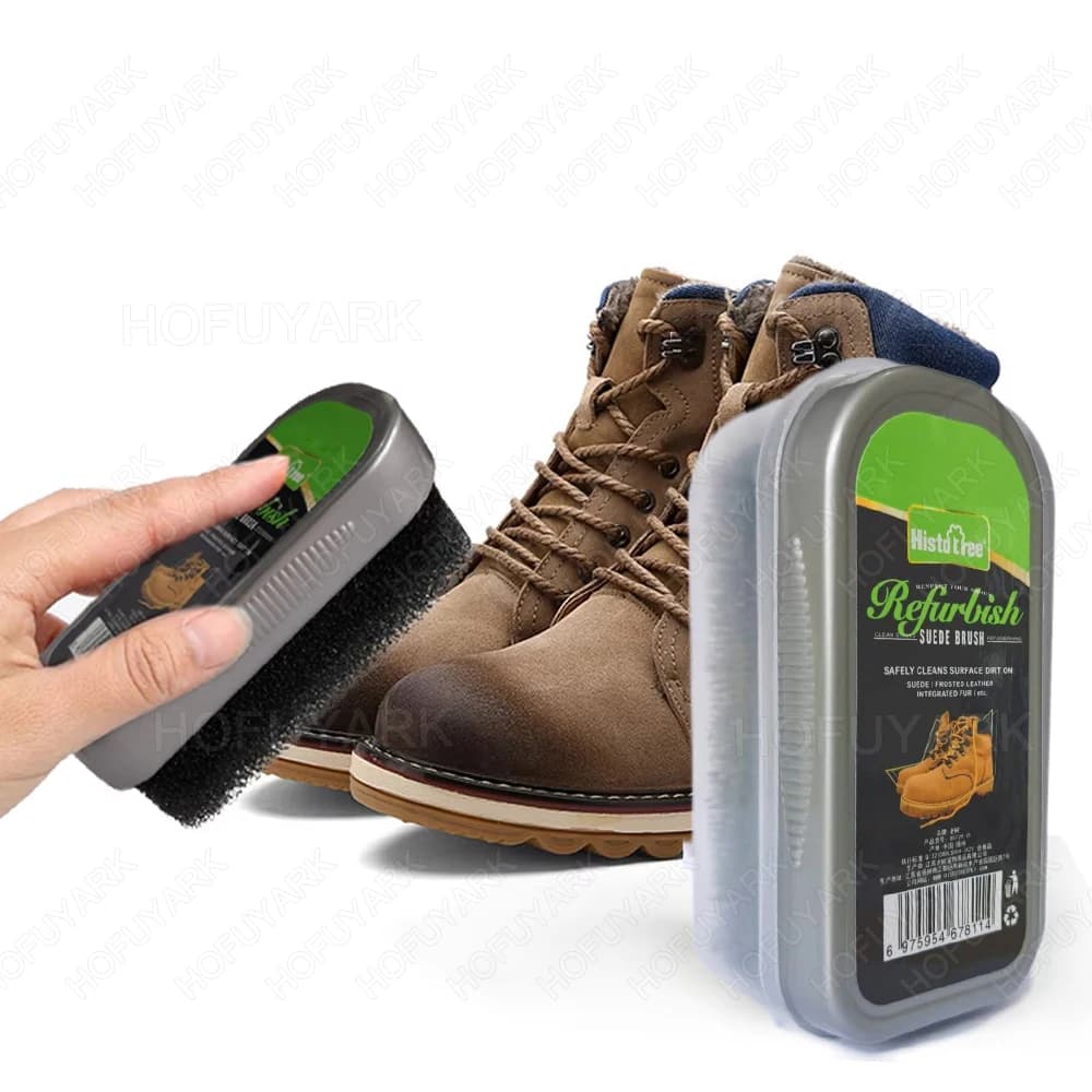Spazzole per scarpe in pelle scamosciata Pelle di pecora opaca Scarpe sportive Cura Detergente per pelle Stivali Sneakers Spazzola morbida Kit di prodotti per la pulizia delle scarpe
