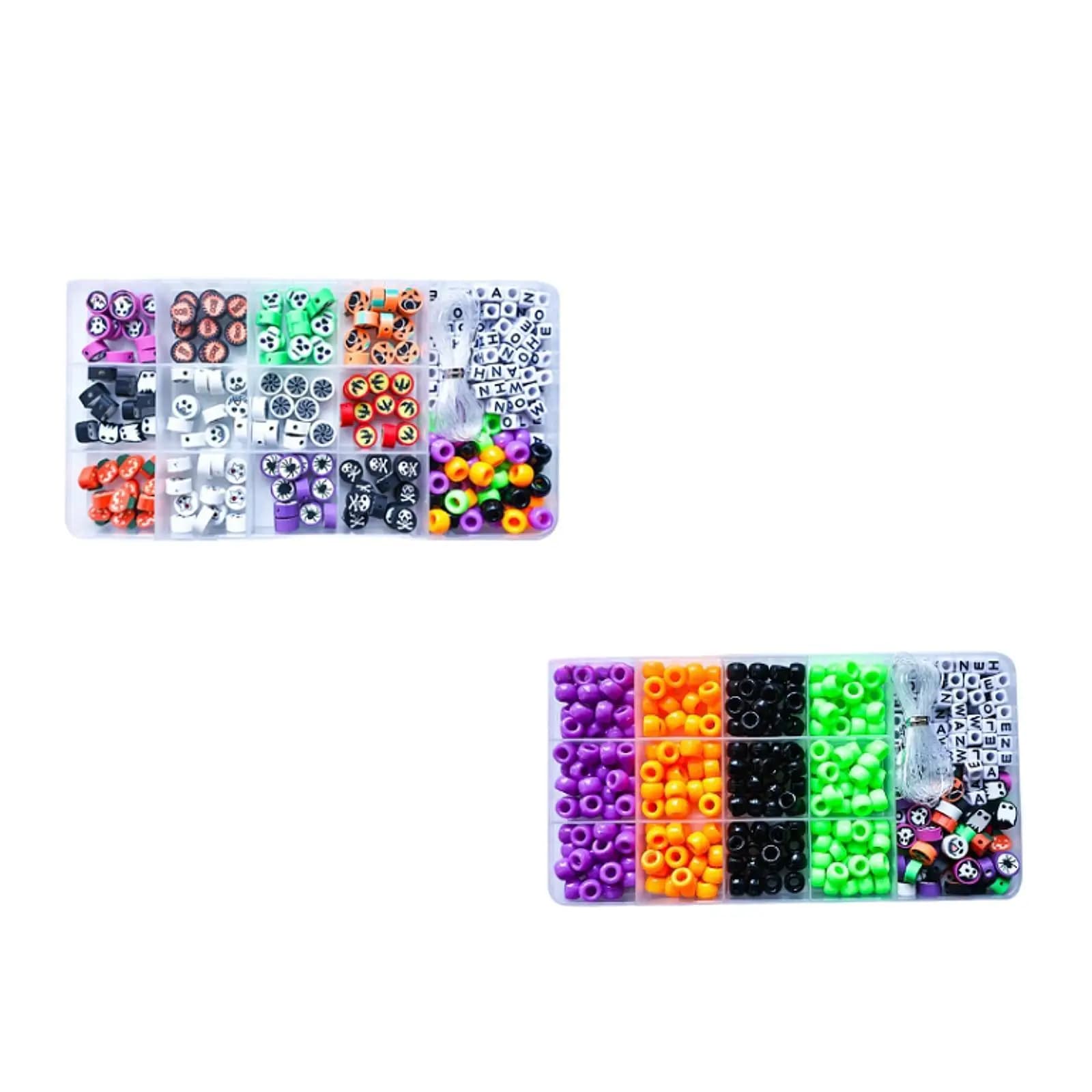 Kit per la creazione di gioielli Perline distanziatrici per orecchini di compleanno con decorazioni di Halloween