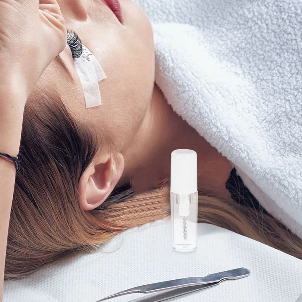 2 Pezzi Mascara Liquido Trasparente Effetto Impermeabile per Ciglia e Sopracciglia, Lunga Durata, Resistente all'Acqua e al Sudore, Mini Tubetto per Trucco