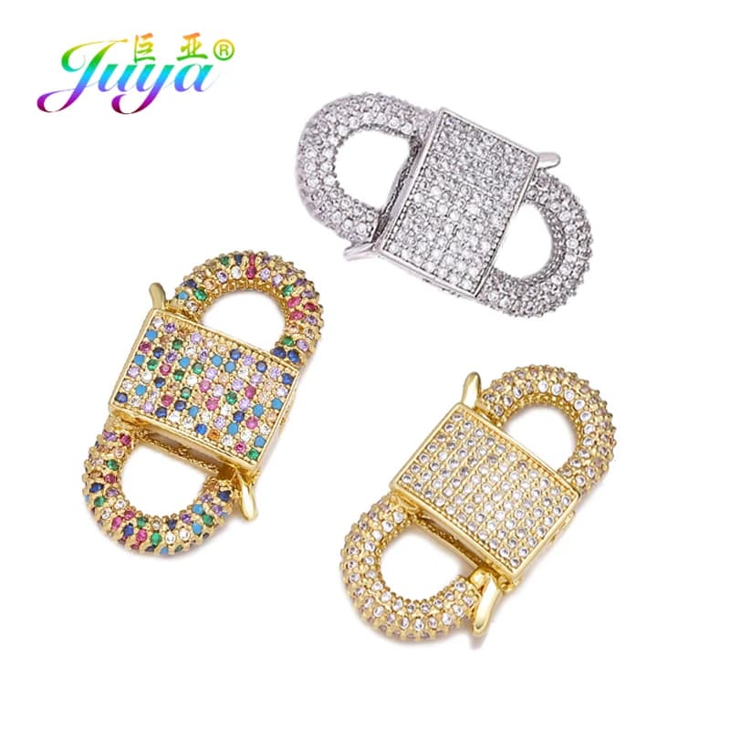 Juya Ciondolo fai da te Medaglione Moschettone fatto a mano Chiusura a vite Chiusure Accessori per cucito Chiusura Catene sospese Creazione di gioielli
