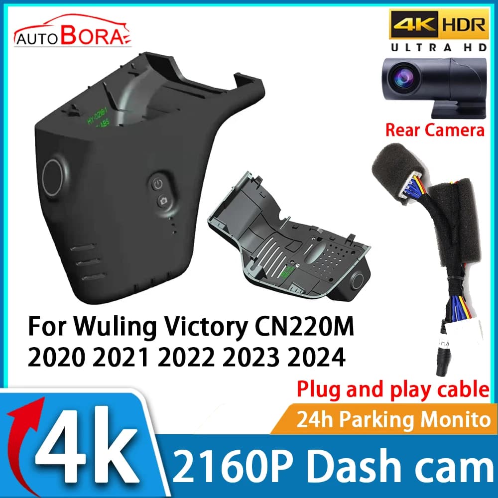 ZhuCamX Videoregistratore per auto Visione notturna UHD 4K 2160P DVR Dash Cam per Wuling Victory CN220M 2020 2021 2022 2023 2024