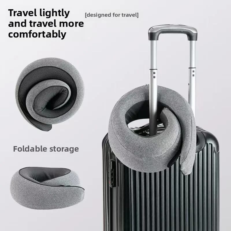 Cuscino per il collo Cuscino da viaggio in memory foam Cuscino morbido per il supporto del mento con supporto per la testa a 360 gradi