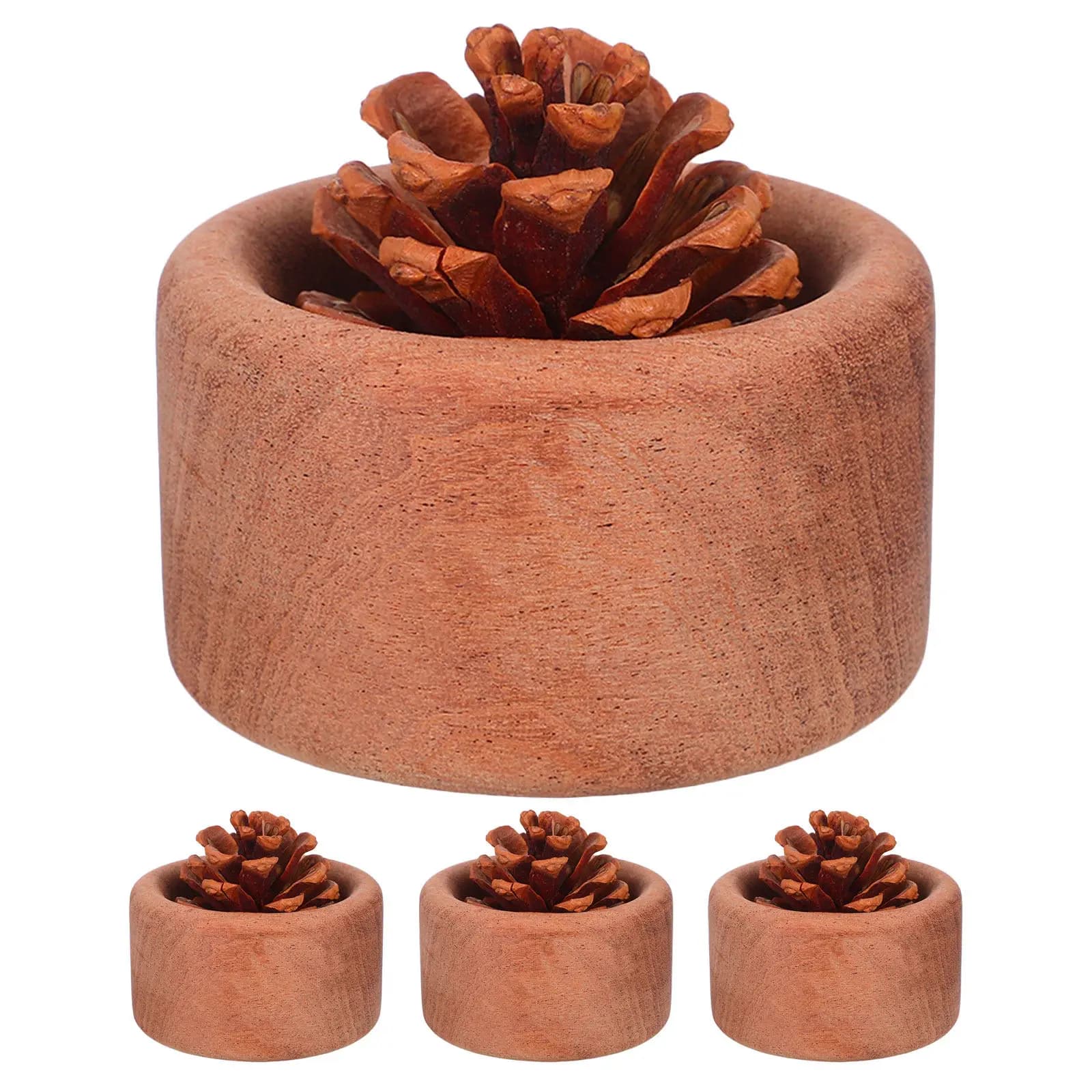 Set di 4 Diffusori Passivi per Oli Essenziali in Legno Naturale, Diffusore Aromaterapico per Camera da Letto, Soggiorno e Relax Domestico
