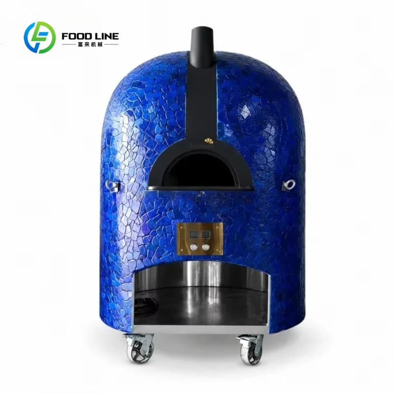 Customized Italy Neapolitan Outdoor Commercial Clay Stone Wood Fired Fire Bricks Electric Pizza Oven Gas for Restaurant