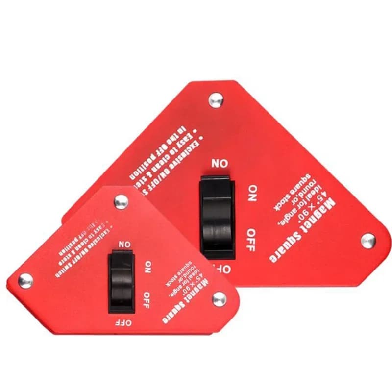 30/55LB Supporti di saldatura magnetici Stile interruttore 45/90/135 gradi Freccia di saldatura Forte magnete Fissatore di saldatura Posizionatore Strumento di localizzazione