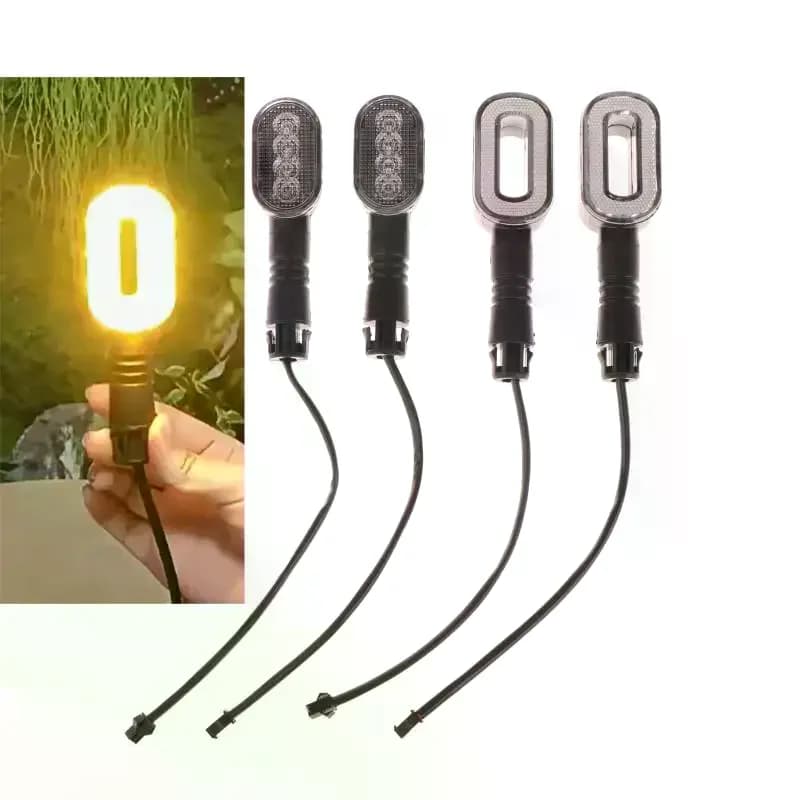 2PCS Indicatori di direzione per bici Corna e luci posteriori 36V/48V/60V/72V Allarme luminoso per componenti scooter acceleratore elettrico-moto