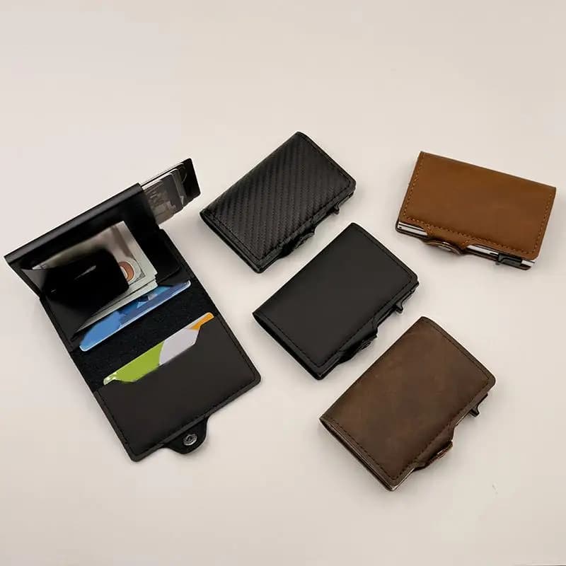 Hot Sale Men's Women's Multi-Function Bank Card Wallet RFID Blocking Metal Aluminum ID Card Holder Fashion Business Purse