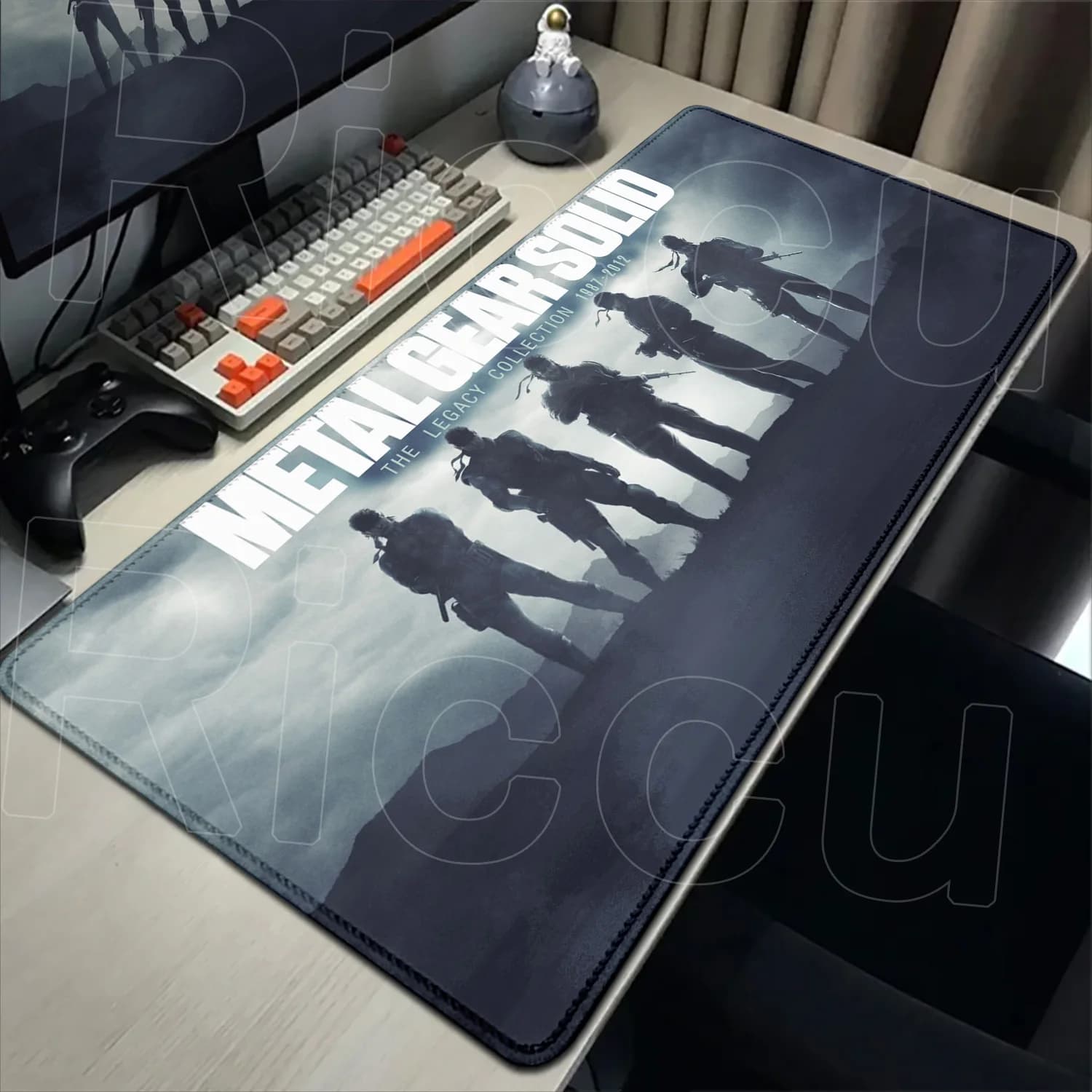 Tappetino per mouse XXL 900x400mm in metallo per tastiere di computer, accessori per PC, tappetino antiscivolo per scrivania, tappetino per gamer, tappetino per laptop da gaming