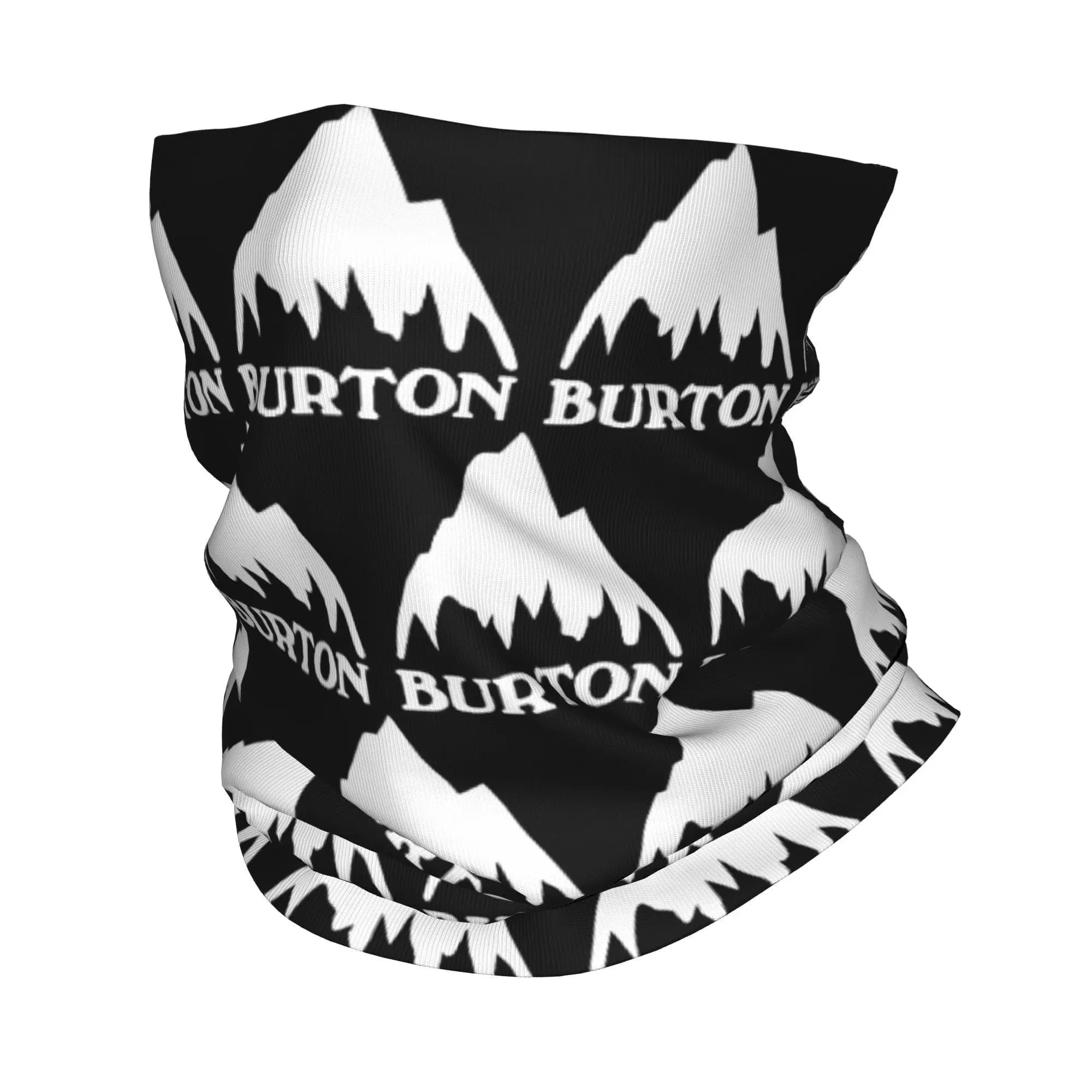 Custom B-Burtons Neck Gaiter Men Women Windproof Winter Snowboard Ski Bandana Scarf for Hiking