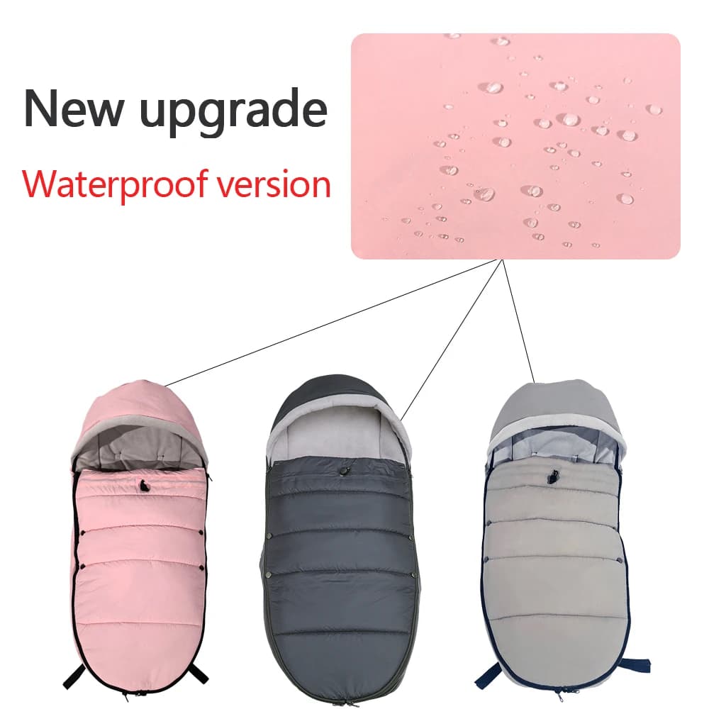 Coprigambe per passeggino universale adatto per passeggini al 95% Calzini caldi invernali Sacco a pelo in cotone impermeabile Accessori per passeggino