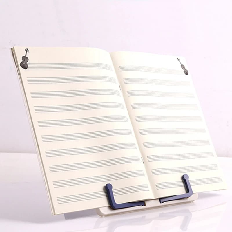 1 PC Lightweight Adjustable Portable Book Stand， for Reading, Music Score, Drawing, and More - Durable Plastic Construction