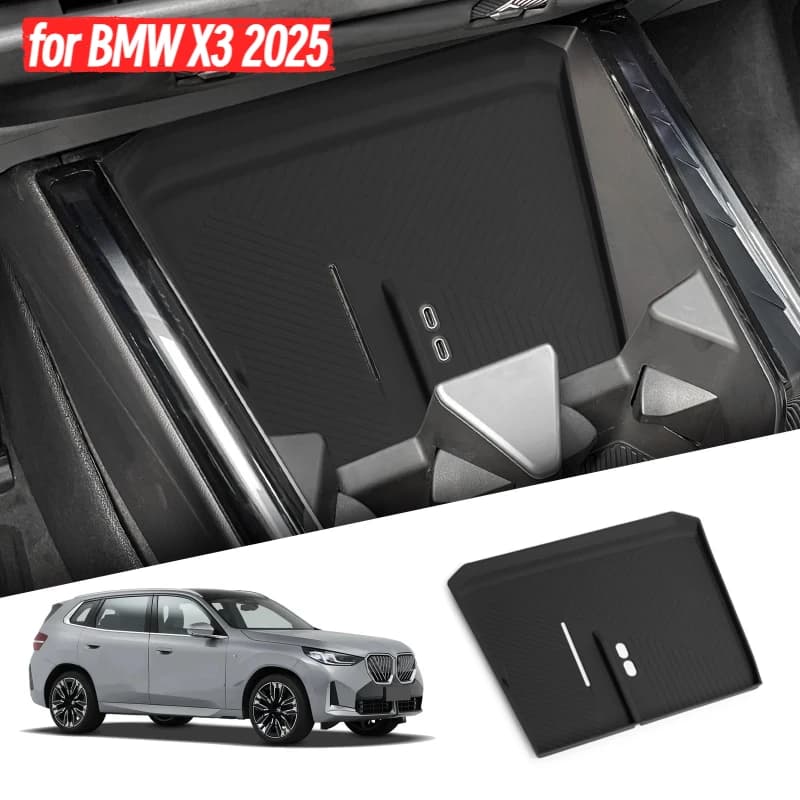 Tappetino di ricarica wireless antiscivolo per BMW X3 2025, accessori interni auto, tappetino protettivo per caricabatterie telefono