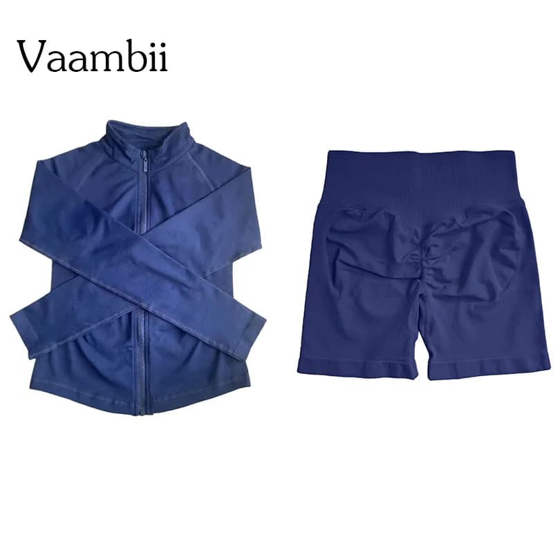 Pantaloncini Dinamici Zippy+ | Set da 2 Pezzi per Allenamento Completo da 4,5 Pollici, Tuta Sportiva da Donna in Tinta Unita, Morbida, per Palestra, Yoga, Ciclismo, con Pantaloncini e Leggings