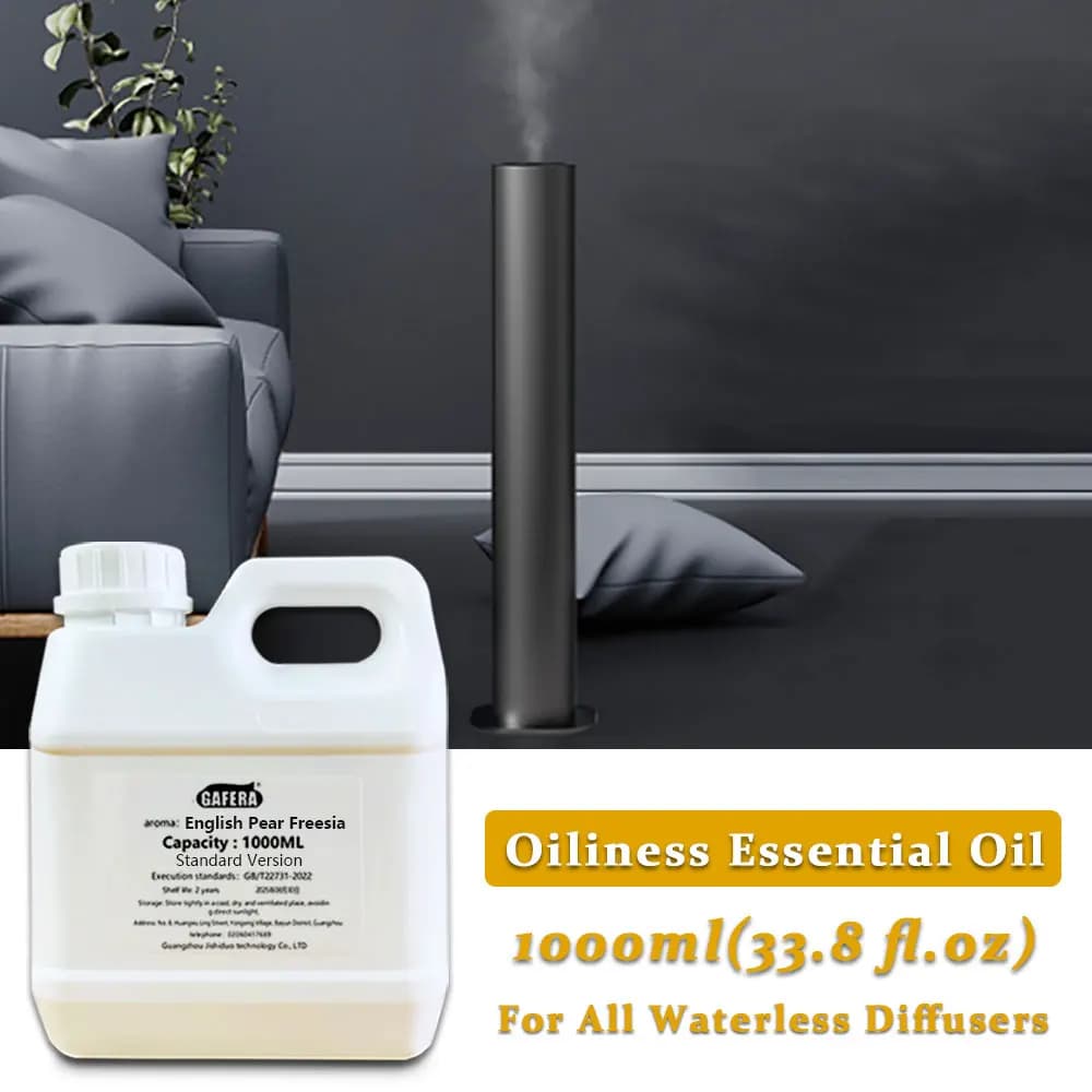 GAFERA 1000ml (33.8 fl.oz) English Pear Freesia Miss Coco Essential Oil - For Aromatherapy Machine, Diffuser Replenish Aroma Oil