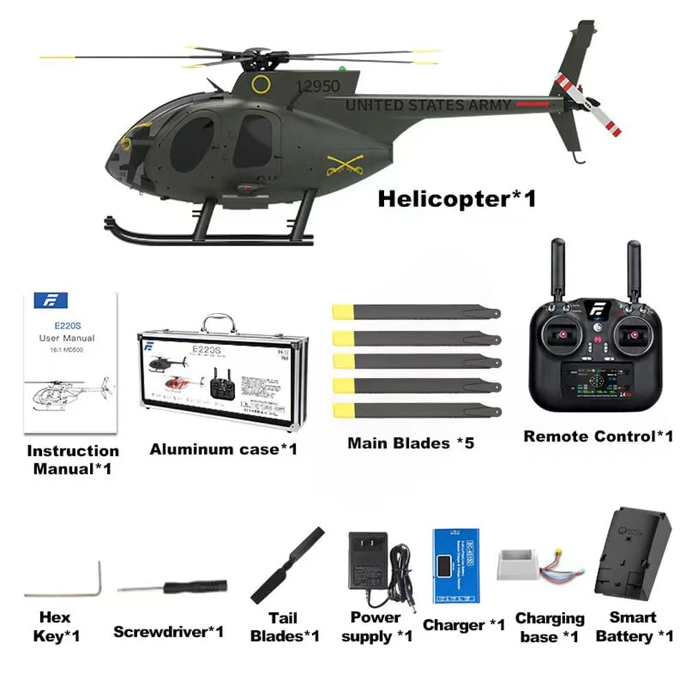 Eachine E220S 2.4G 9CH GPS Localizzazione del flusso ottico TOF LiDAR Mantenimento dell'altitudine Doppio motore brushless Scala 1:16 RC Elicottero