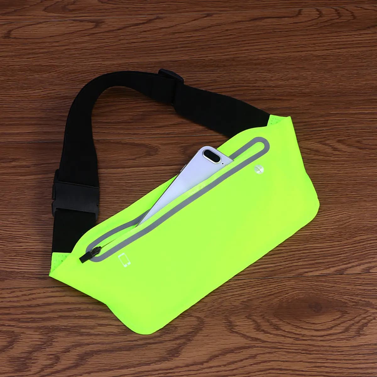 1.5mm Sottile Racing Belt, Waterproof, with Phone Pocket and Reflective Strip for Open Sports, Jogging, Walking, Hiking, Cycling