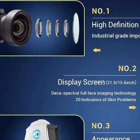 Skin Collagen Content UV Analyzer Professional Portable Intelligence 3D AI Skin Diagnostics Analyzer Skin Collagen