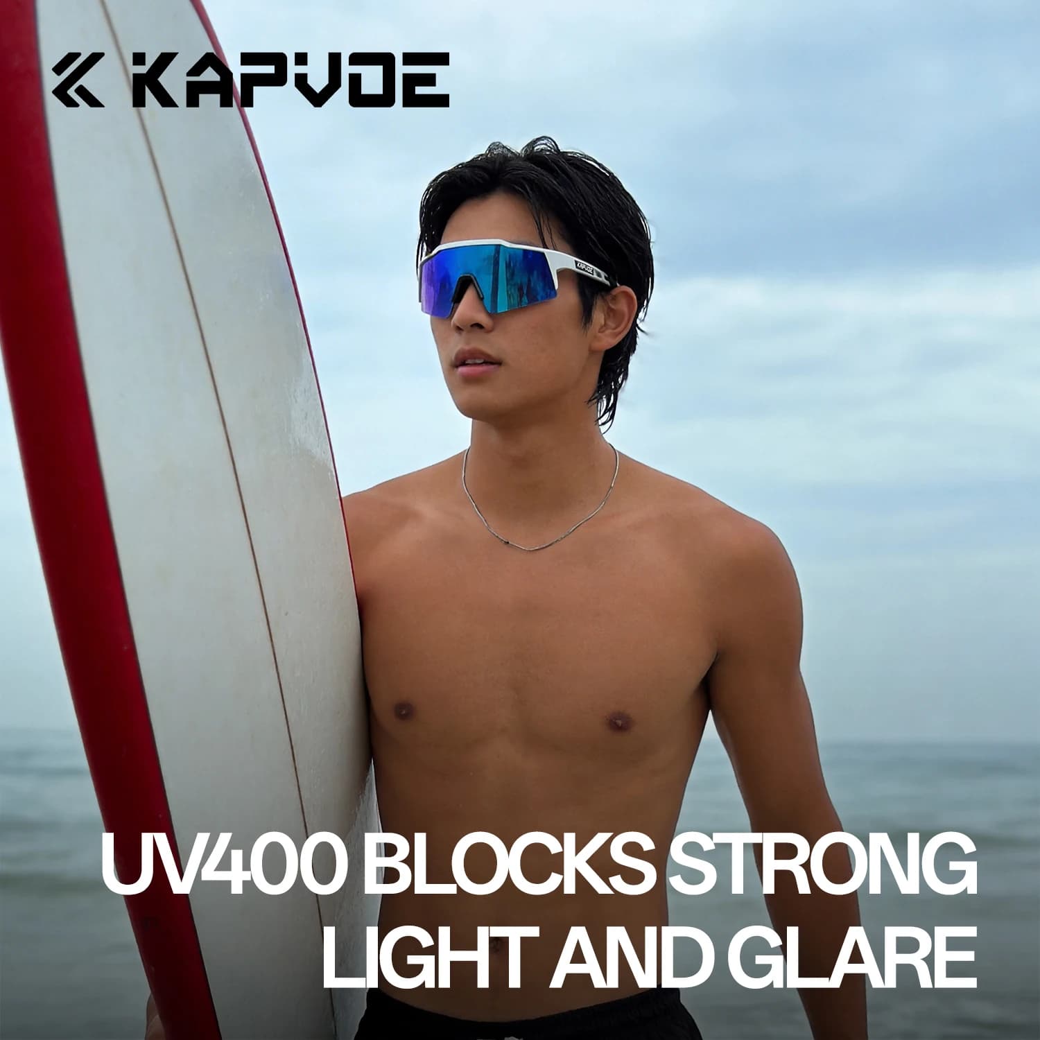 KAPVOE Occhiali da Sole Polarizzati UV400 Antiriflesso per Sport Acquatici, Nuovi Occhiali Professionali per Donne, Ideali per Surf, Nautica, Pesca, Rafting e Vela
