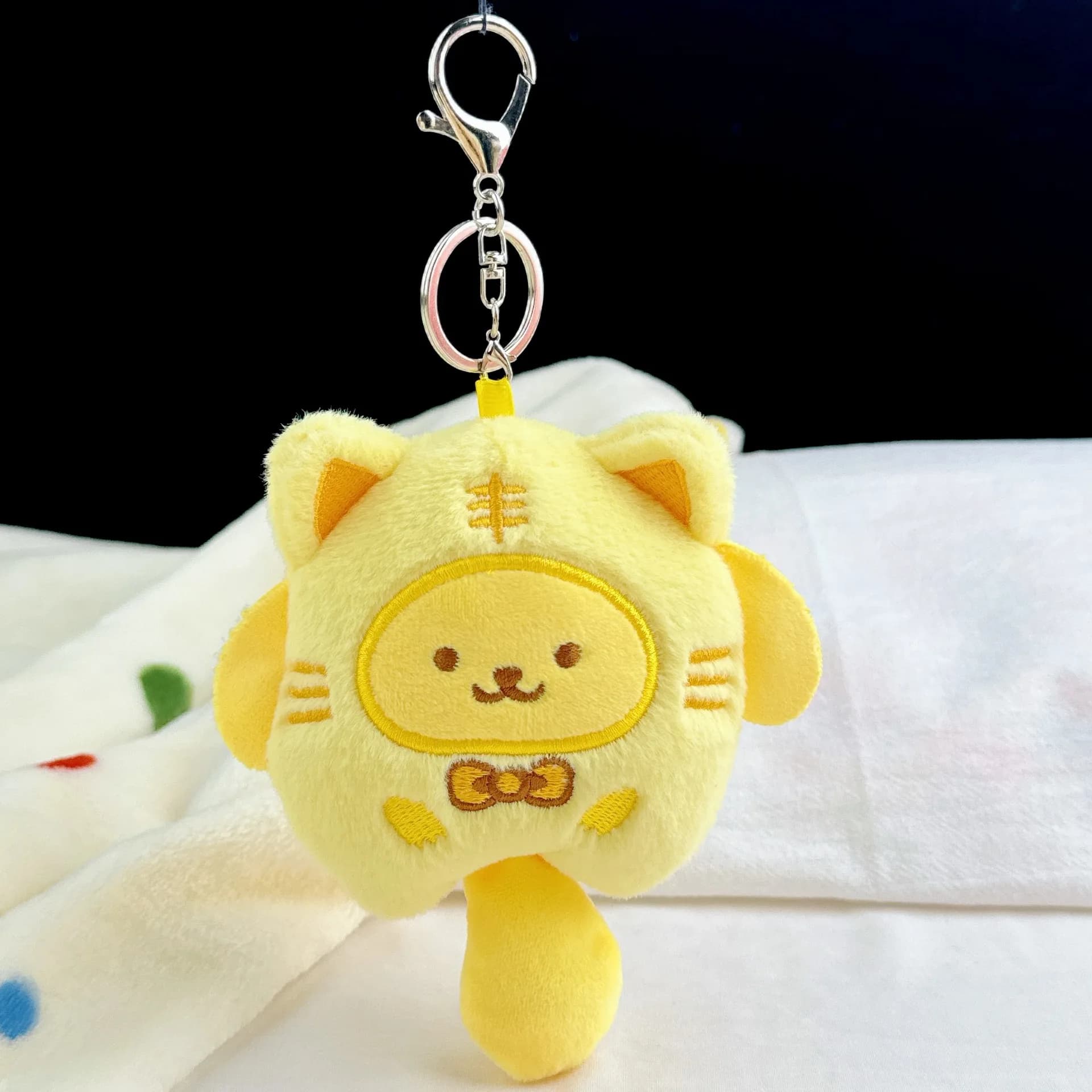 Hello Kitty plush keychain, cute anime character, with Kuromi backpack chain, Christmas gifts for boys and girls