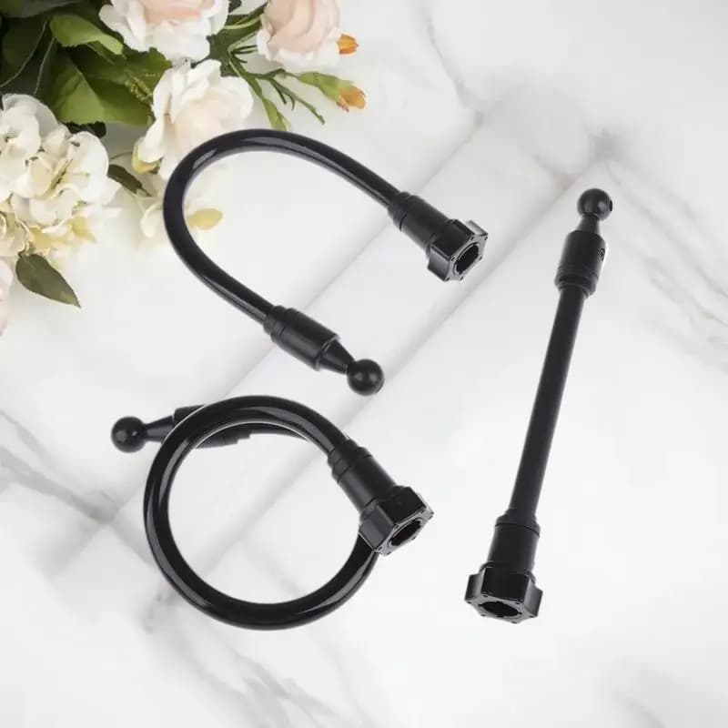 Adattatore Flessibile Girevole a 360 Gradi per Supporto Telefono da Auto, Montaggio a Sfera da 17mm per Cruscotto e Bocchette dell'Aria