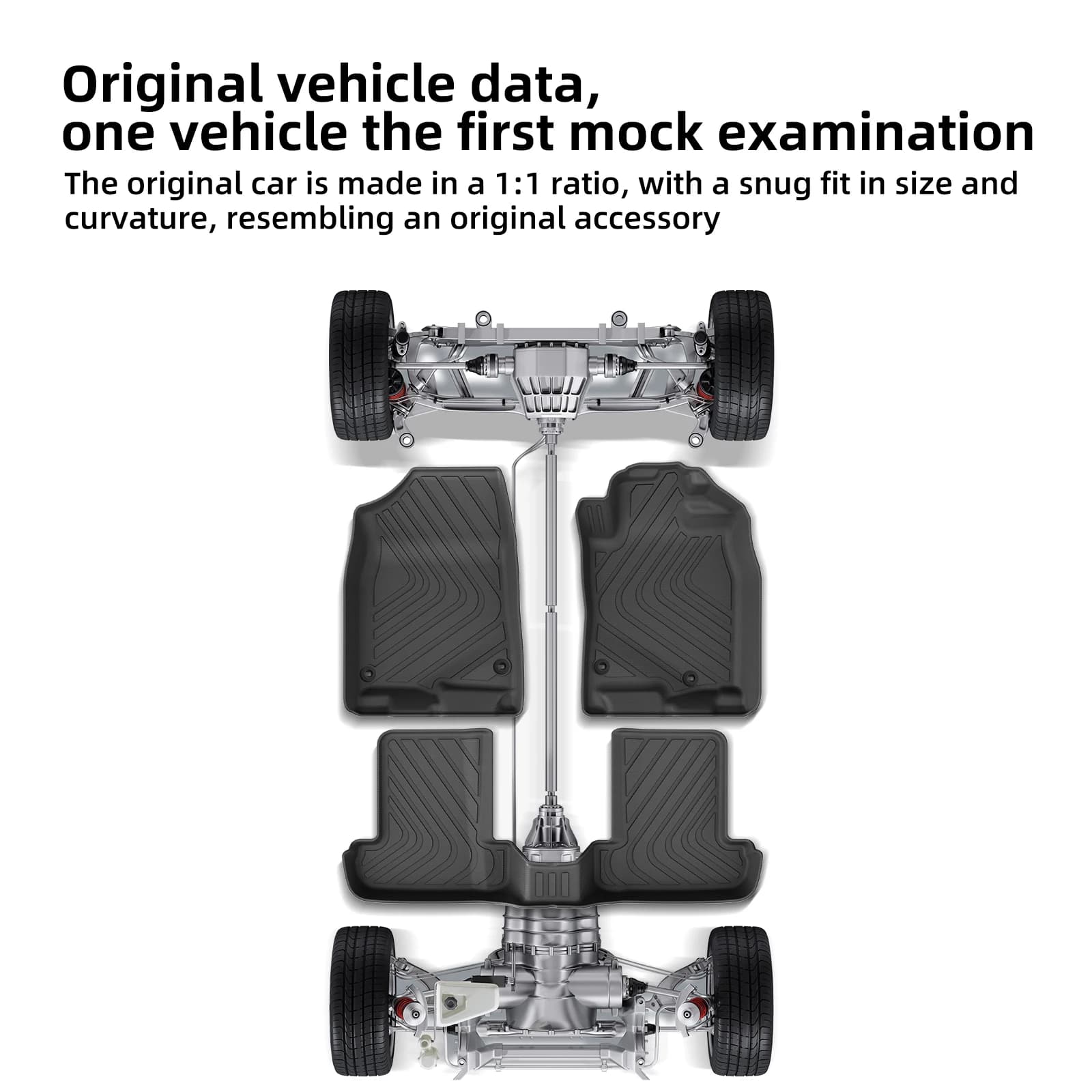 Right Drive for Honda Prelude 6th Gen BF1 2025 2026 TPE 3D Car All- Weather Floor Mats Cargo Liner Trunk Waterproof Accessories