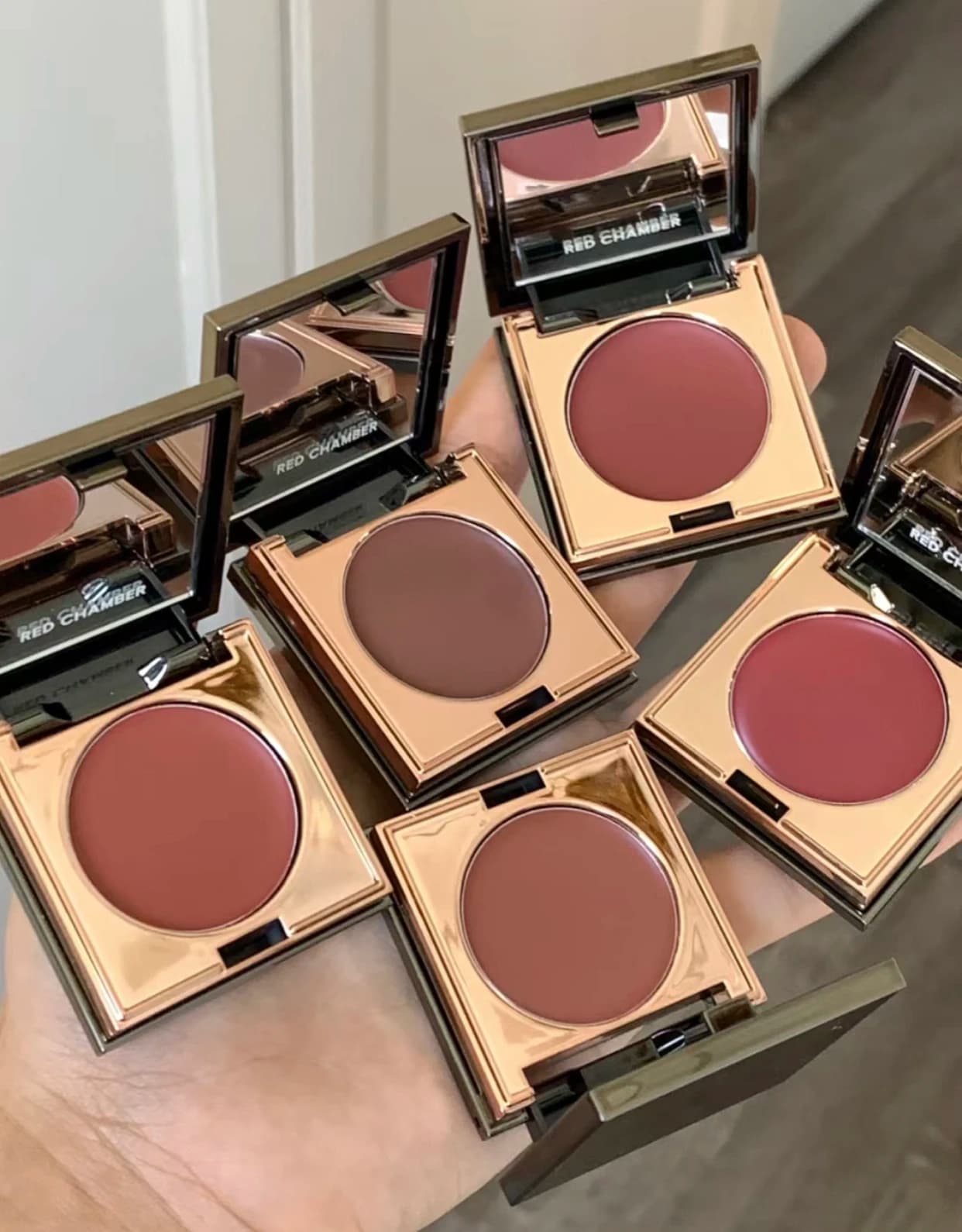 Red Chamber Multipurpose Fard Cream RC Umbrella Lipstick Brush Chu Mei Le Kui Powdered Shade Clay Lip Polish