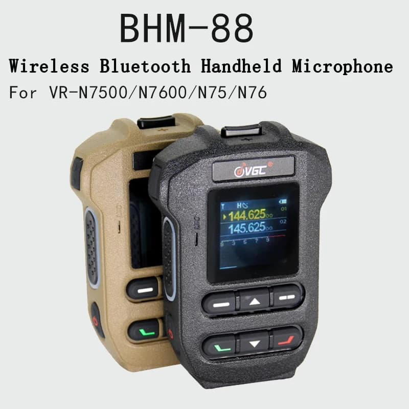 VGC BHM-88 Bluetooth wireless portable microphone with walkie-talkie display VR-N7600/ N7500/ N76/ N75/N65