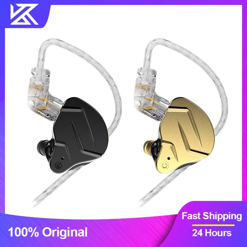 KZ ZSN Pro X Cuffie cablate in metallo Tecnologia ibrida 1BA + 1DD Auricolare con monitor HiFi in-ear con microfono Cuffie da gioco sportive